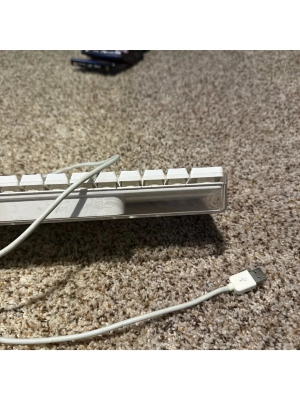 Apple Keyboard A1048 Wired USB White Full Size Numpad Vintage Mac G4 G5 iMac